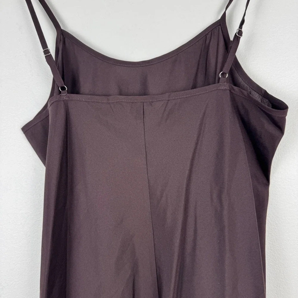 Nanette Lepore Brown Spaghetti Strap A-Line Knee‎ Length Slip Dress Women 10